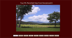 Desktop Screenshot of mansfieldviewvermont.com